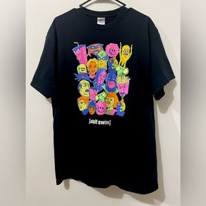 Vintage Carl’s Jr X Adult Swim X Dr Pepper Collab T-Shirt RARE